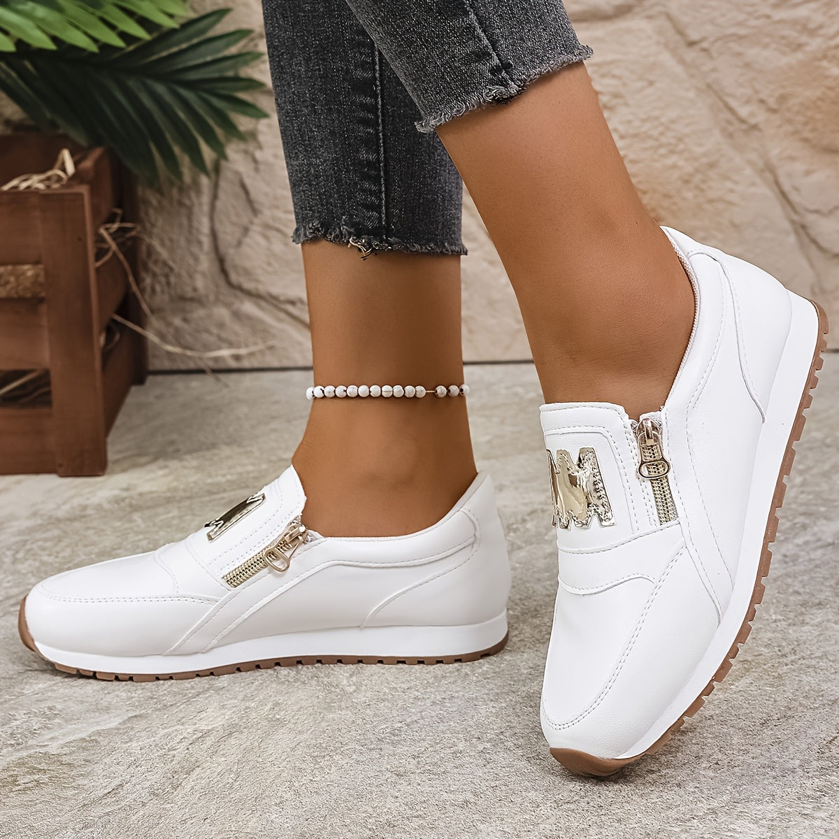 Stridea™ – Baskets Femme Élégantes et Confortables Sans Lacets