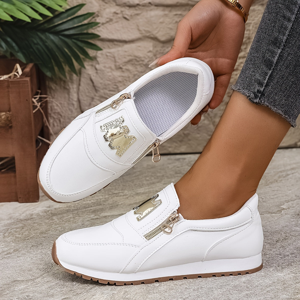 Stridea™ – Baskets Femme Élégantes et Confortables Sans Lacets