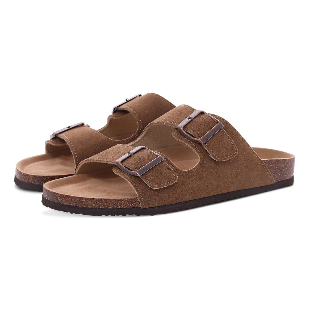 SuedeConfort™ – Mules en daim avec support d'arc Unisexes