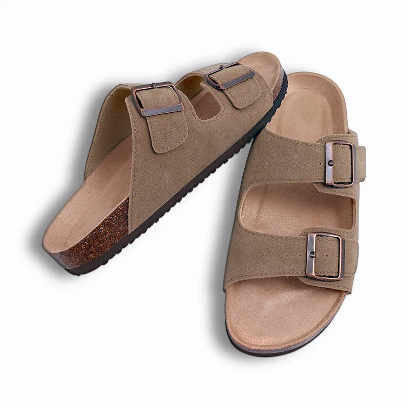 SuedeConfort™ – Mules en daim avec support d'arc Unisexes