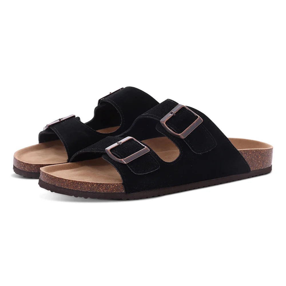 SuedeConfort™ – Mules en daim avec support d'arc Unisexes