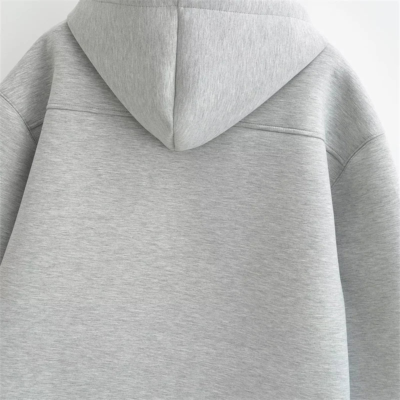 SweatEase™ – Sweat à Capuche Femme Oversize Confortable et Tendance