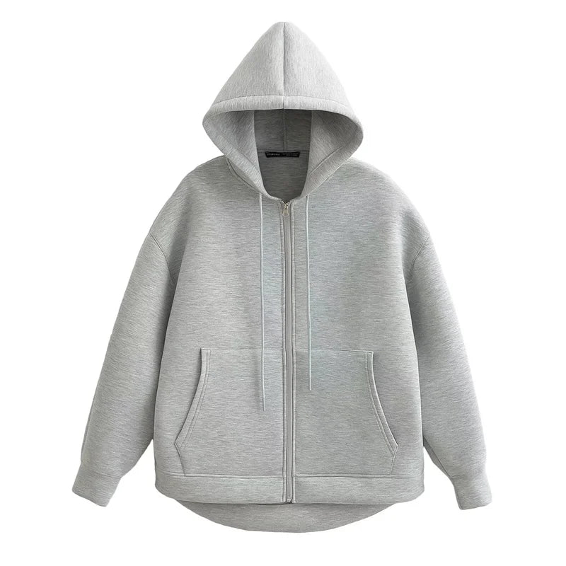 SweatEase™ – Sweat à Capuche Femme Oversize Confortable et Tendance