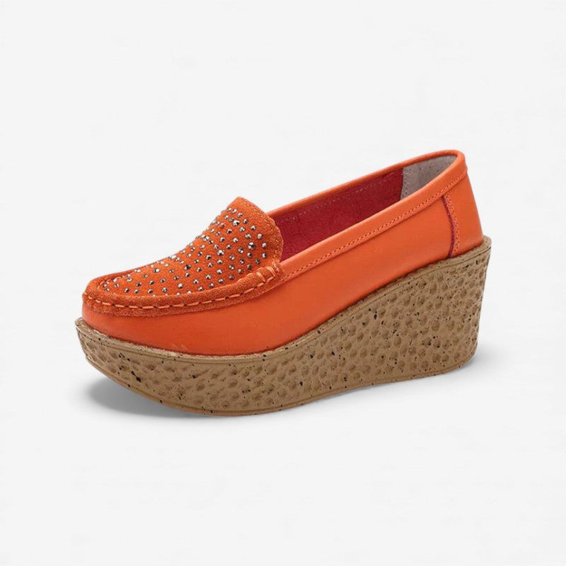 Chaussures Femmes à Talon Découpes Brillantes