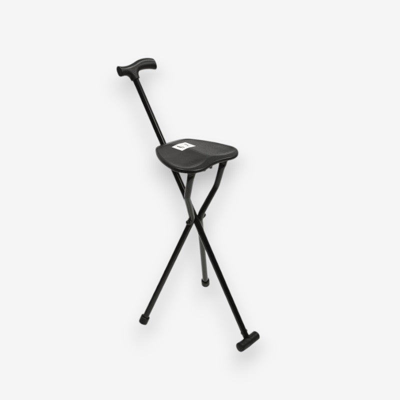 Canne de Marche Pliable avec Siège Intégré pour Personnes Âgées - PanierRoyale