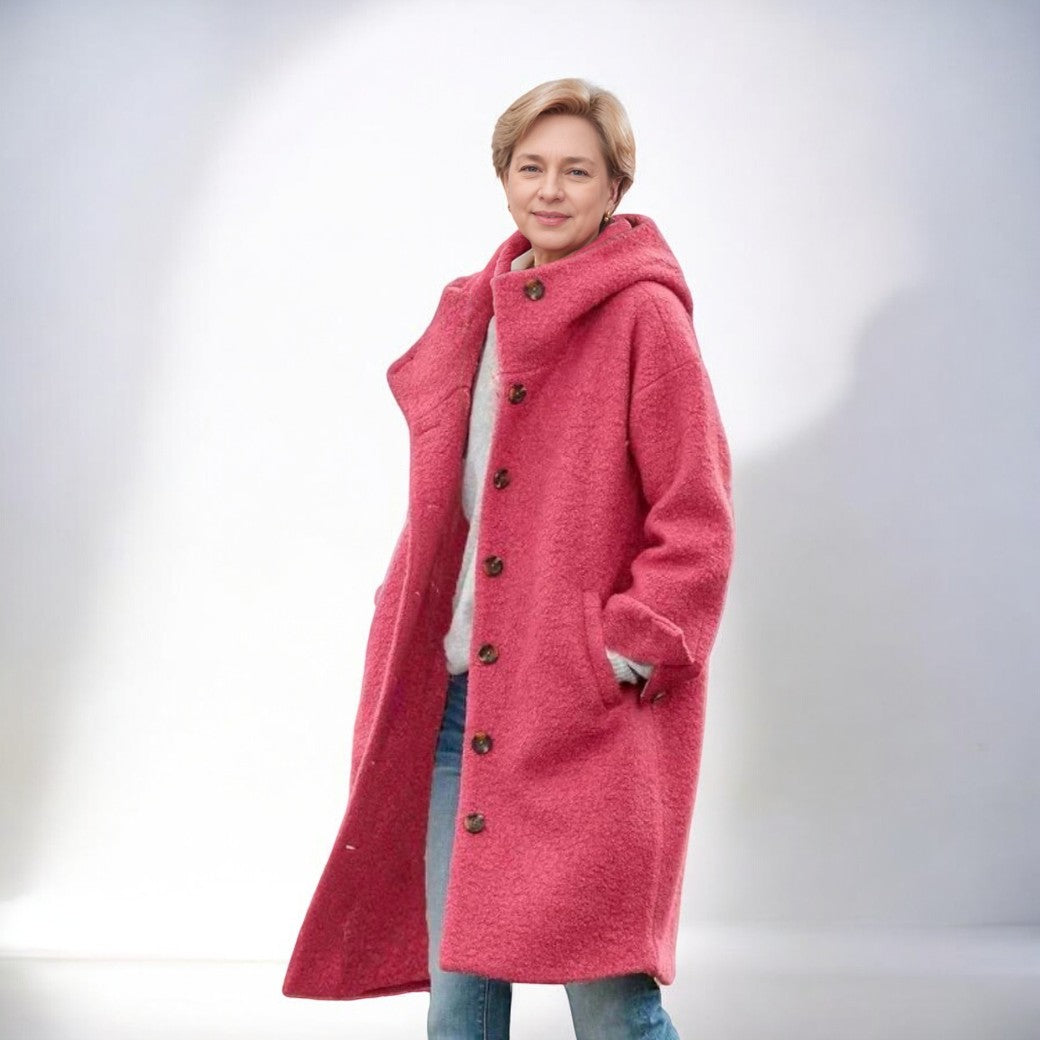 Manteau Femme Hiver avec Capuche et Poches