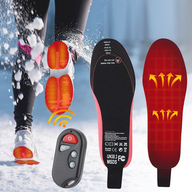 ThermaSole™ – Semelles Chauffantes Rechargeables avec Télécommande