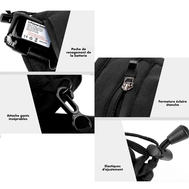 ThermiGlove™ – Gants Chauffants Électriques Unisexe avec Batterie Rechargeable