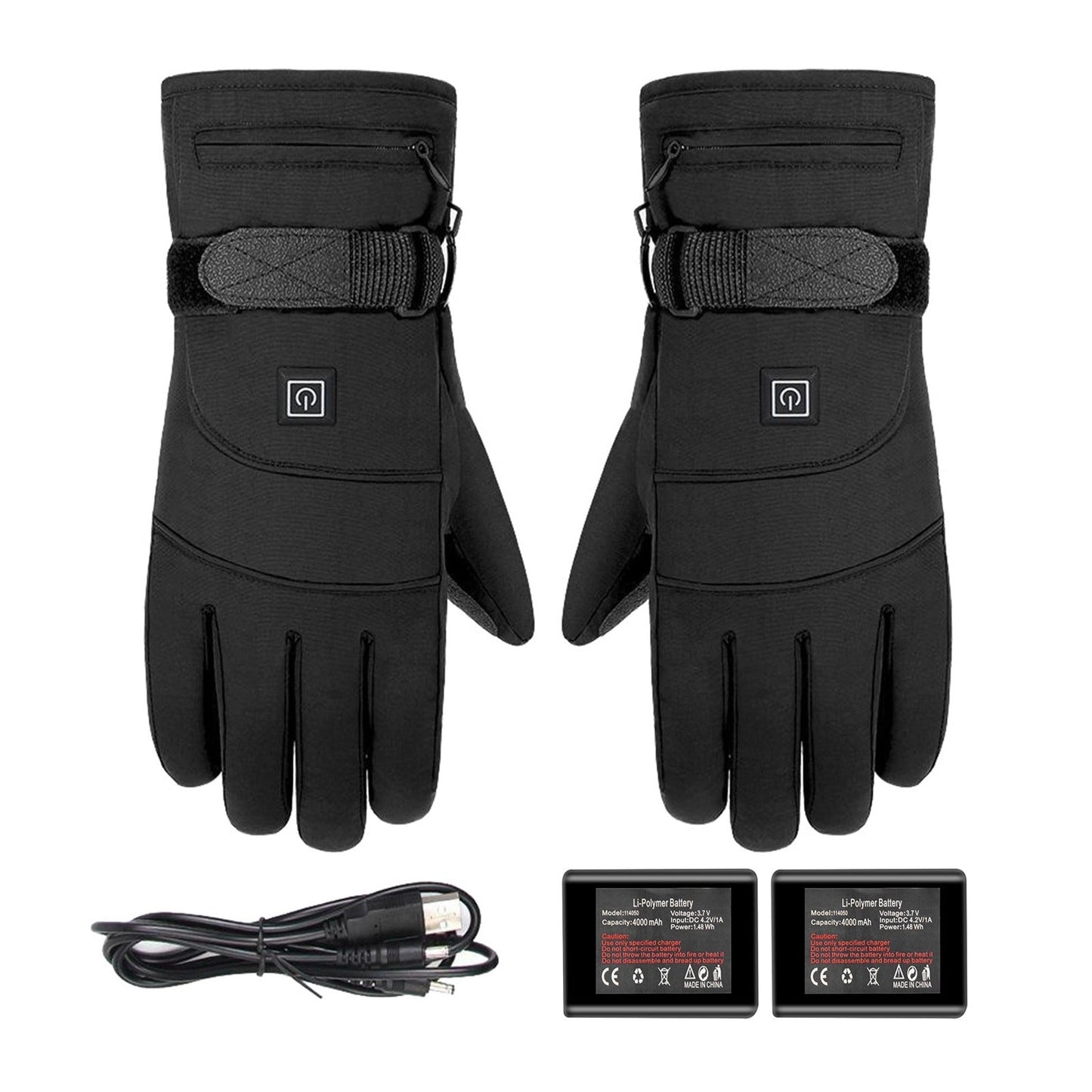 ThermiGlove™ – Gants Chauffants Électriques Unisexe avec Batterie Rechargeable