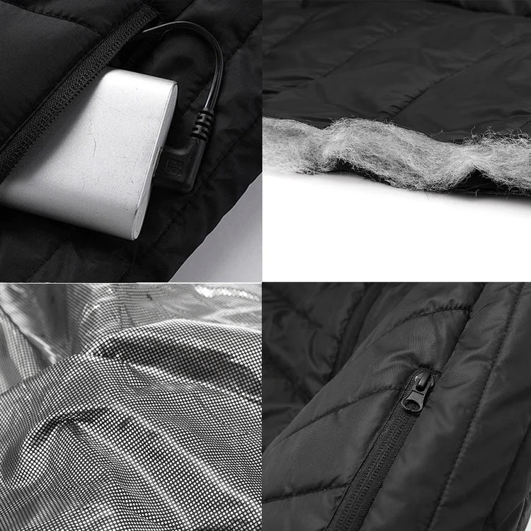 ThermiVest™ – Veste Chauffante Unisexe avec Batterie Rechargeable