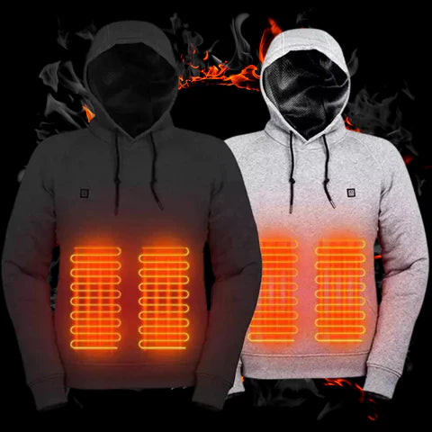 ThermoWear™ – Sweatshirts Hoodies Chauffants Électriques Unisexe pour l’Hiver