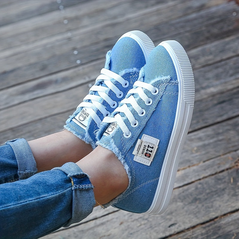 Tivella™ – Baskets Femme Confortables en Toile avec Lacets