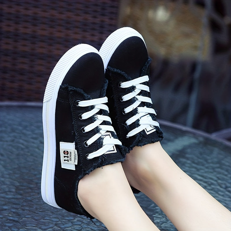 Tivella™ – Baskets Femme Confortables en Toile avec Lacets