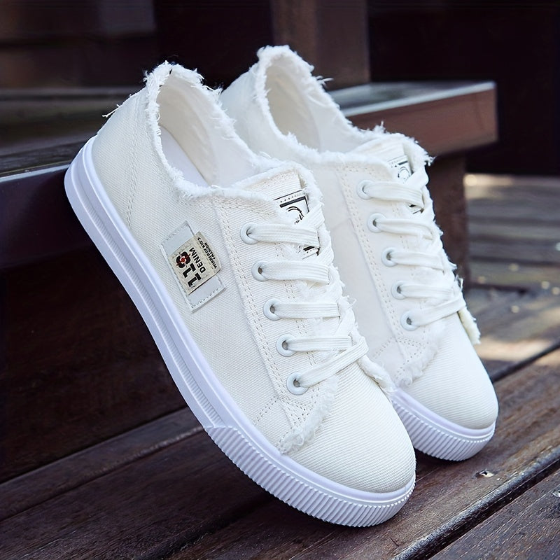 Tivella™ – Baskets Femme Confortables en Toile avec Lacets