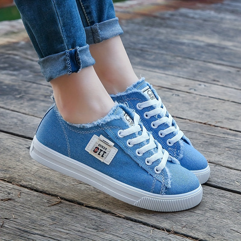 Tivella™ – Baskets Femme Confortables en Toile avec Lacets