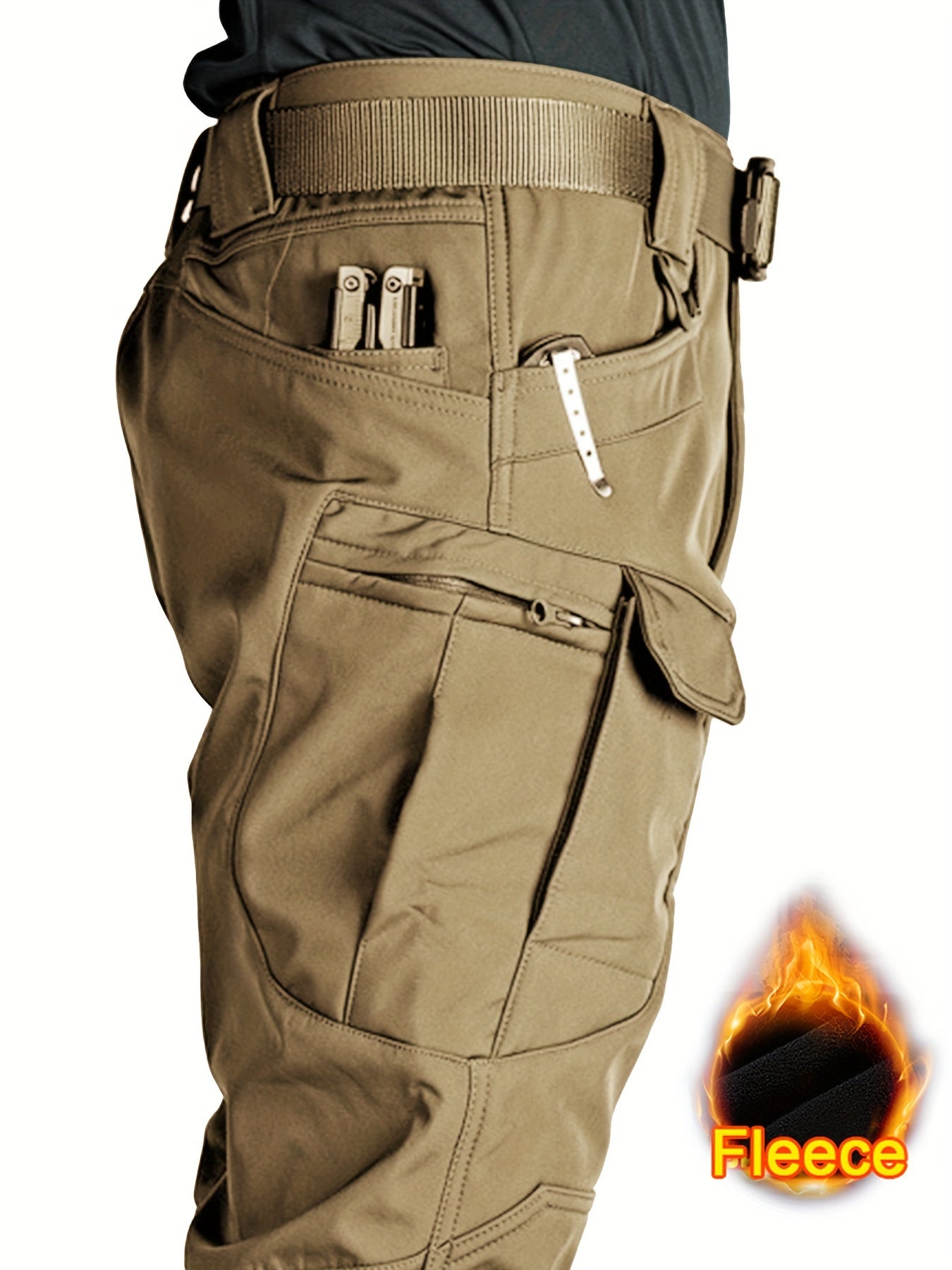 TrailShield™ | Pantalon Cargo Homme Waterproof et Doublé pour Hiver