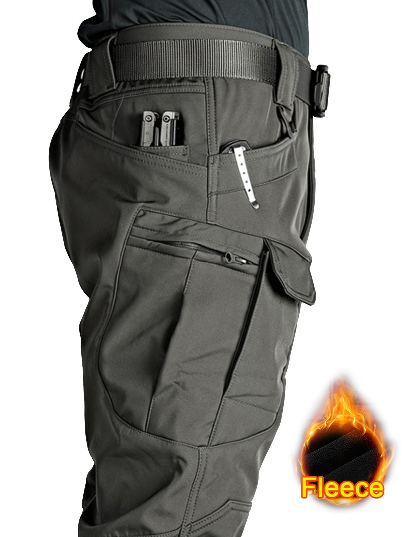 TrailShield™ | Pantalon Cargo Homme Waterproof et Doublé pour Hiver