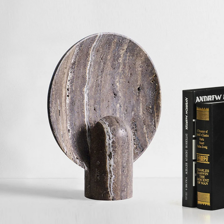 Travea™ – lampe décorative intérieur halo minéral effet travertin