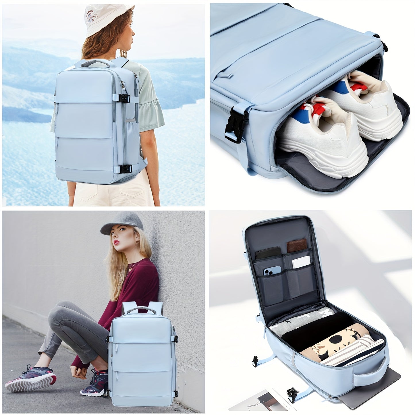 TravelPro™ Sac à Dos Multifonctionnel | Compartiment Ordinateur & Voyage