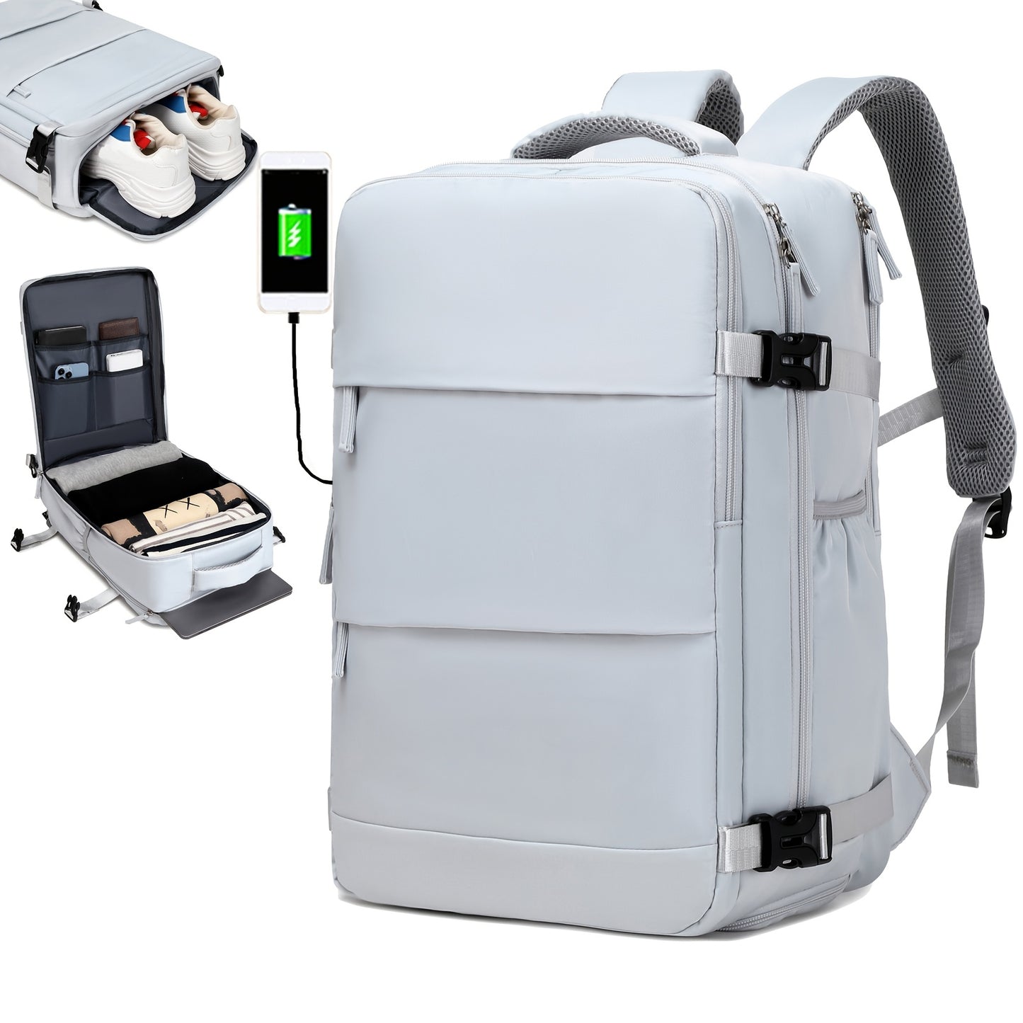TravelPro™ Sac à Dos Multifonctionnel | Compartiment Ordinateur & Voyage