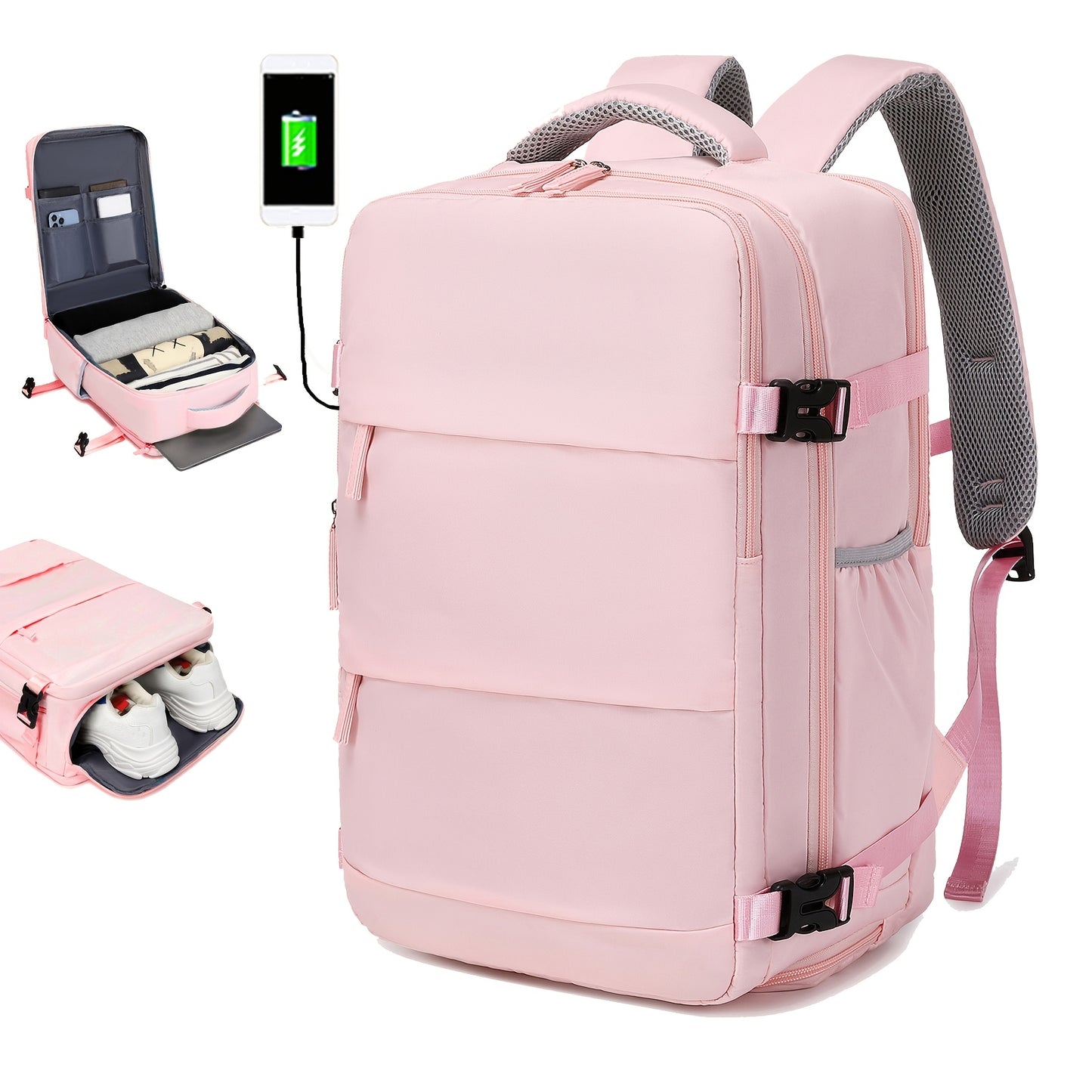 TravelPro™ Sac à Dos Multifonctionnel | Compartiment Ordinateur & Voyage