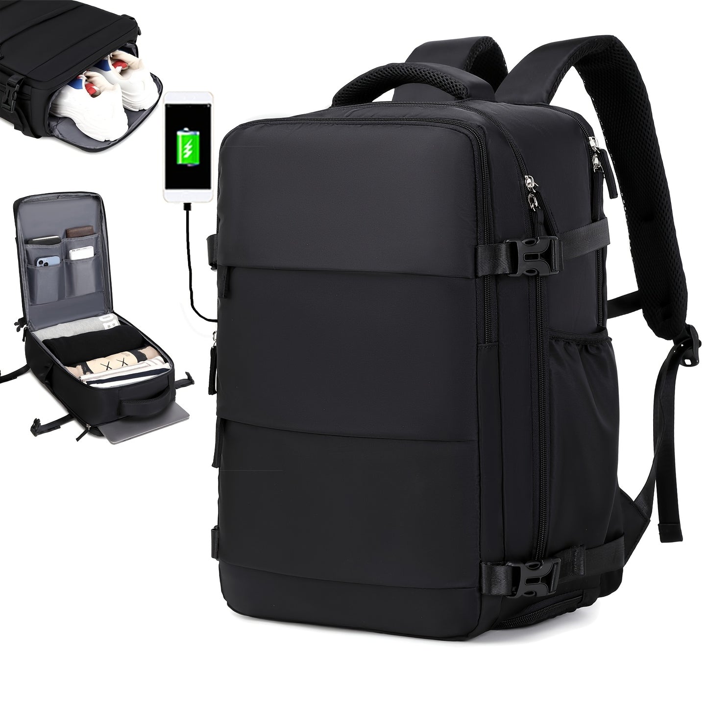 TravelPro™ Sac à Dos Multifonctionnel | Compartiment Ordinateur & Voyage
