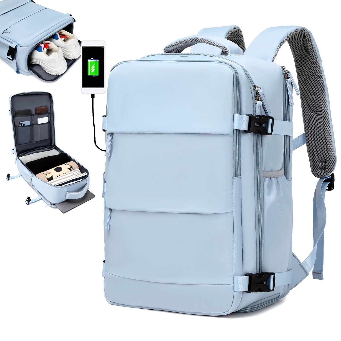 TravelPro™ Sac à Dos Multifonctionnel | Compartiment Ordinateur & Voyage