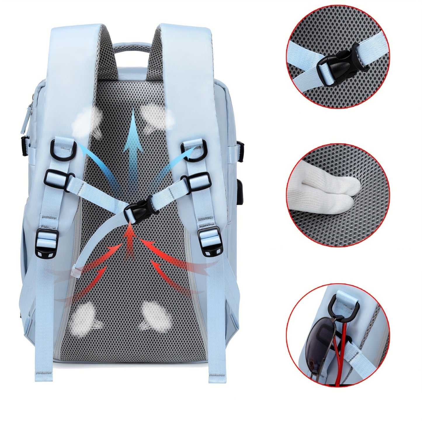 TravelPro™ Sac à Dos Multifonctionnel | Compartiment Ordinateur & Voyage