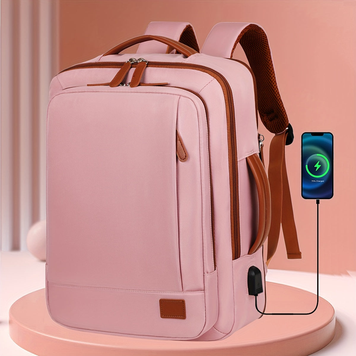 Sac à Dos de Cabine 40L avec Port USB et Compartiments Organisés