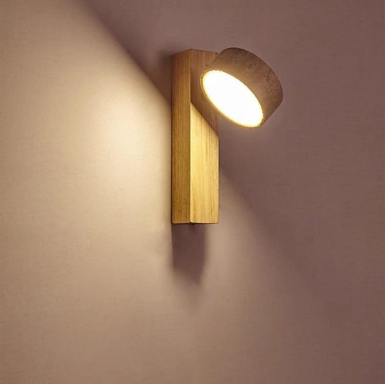 Traverna™ – Applique Murale Design en Travertin Blanc Cassé Wabi Sabi