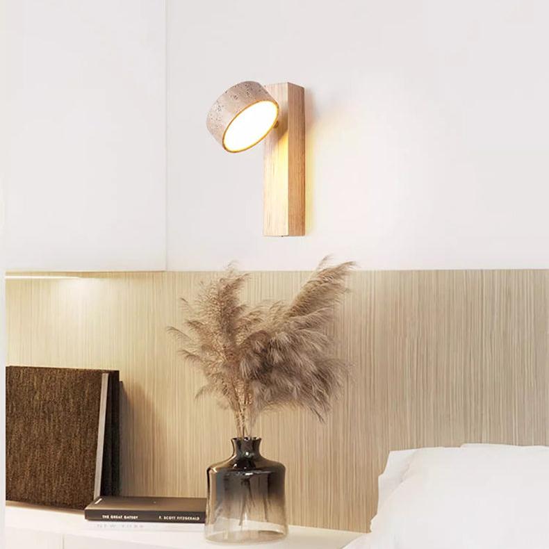 Traverna™ – Applique Murale Design en Travertin Blanc Cassé Wabi Sabi