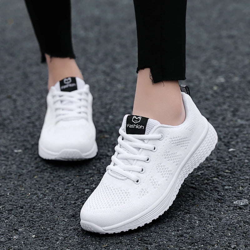 TrendStep™ – Baskets Femme à Plateforme Confortables et Élégantes