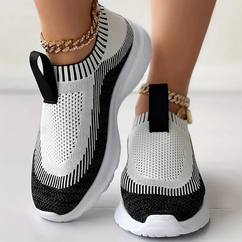 TrendiStep™ – Baskets Femmes Confort Respirant à Enfiler Élégantes