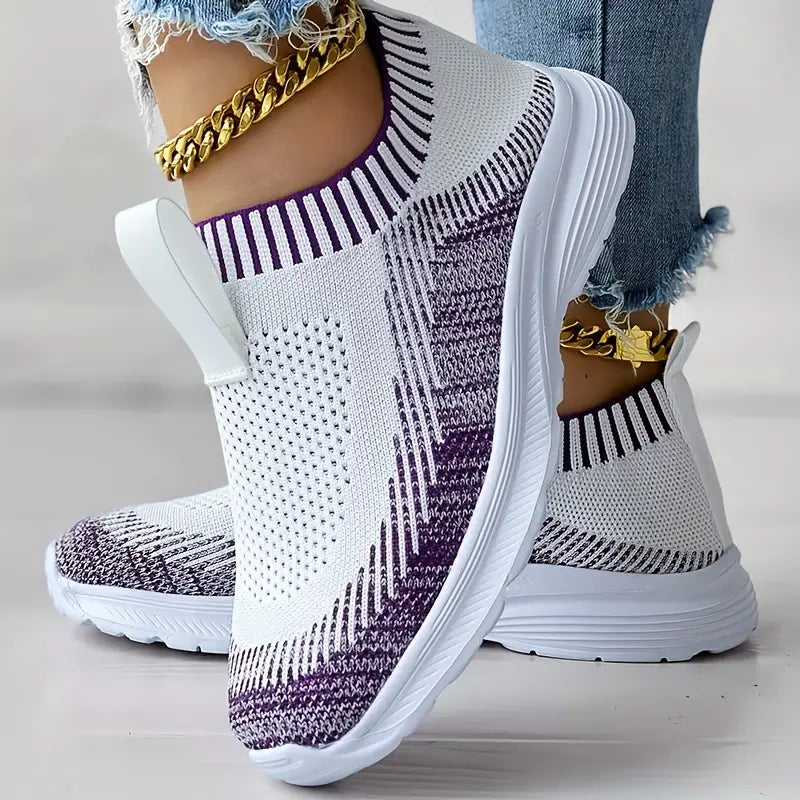 TrendiStep™ – Baskets Femmes Confort Respirant à Enfiler Élégantes