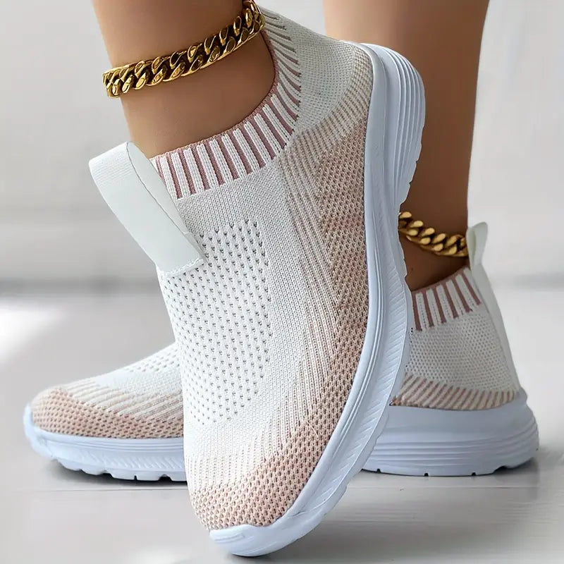 TrendiStep™ – Baskets Femmes Confort Respirant à Enfiler Élégantes