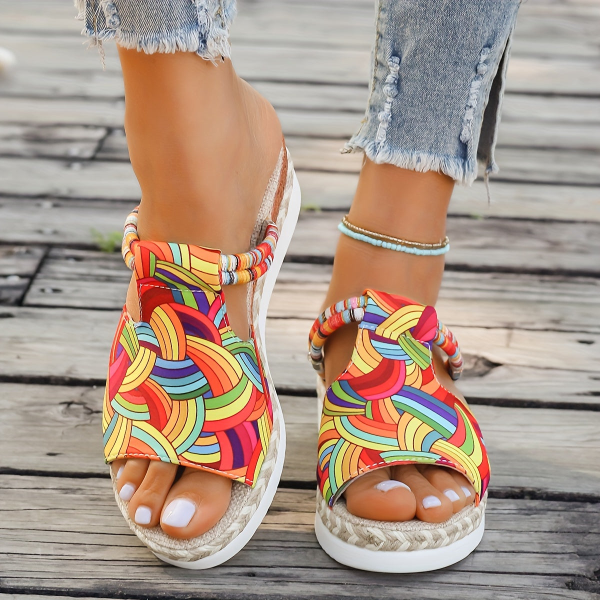 TressiaLift™ – Sandales Femme Compensées & Élégantes pour l’Été
