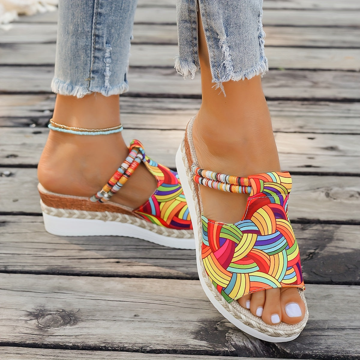 TressiaLift™ – Sandales Femme Compensées & Élégantes pour l’Été