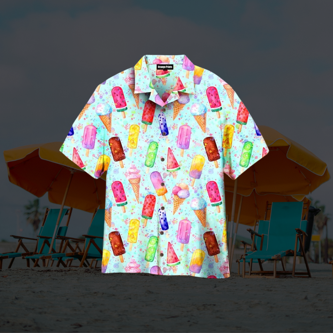 Chemise Homme Été Léger Imprimé Floral Décontracté