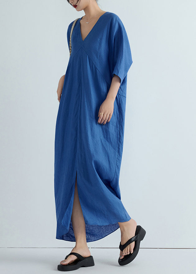 Light Blue Patchwork Summer Robe Open Front - EasyApparels