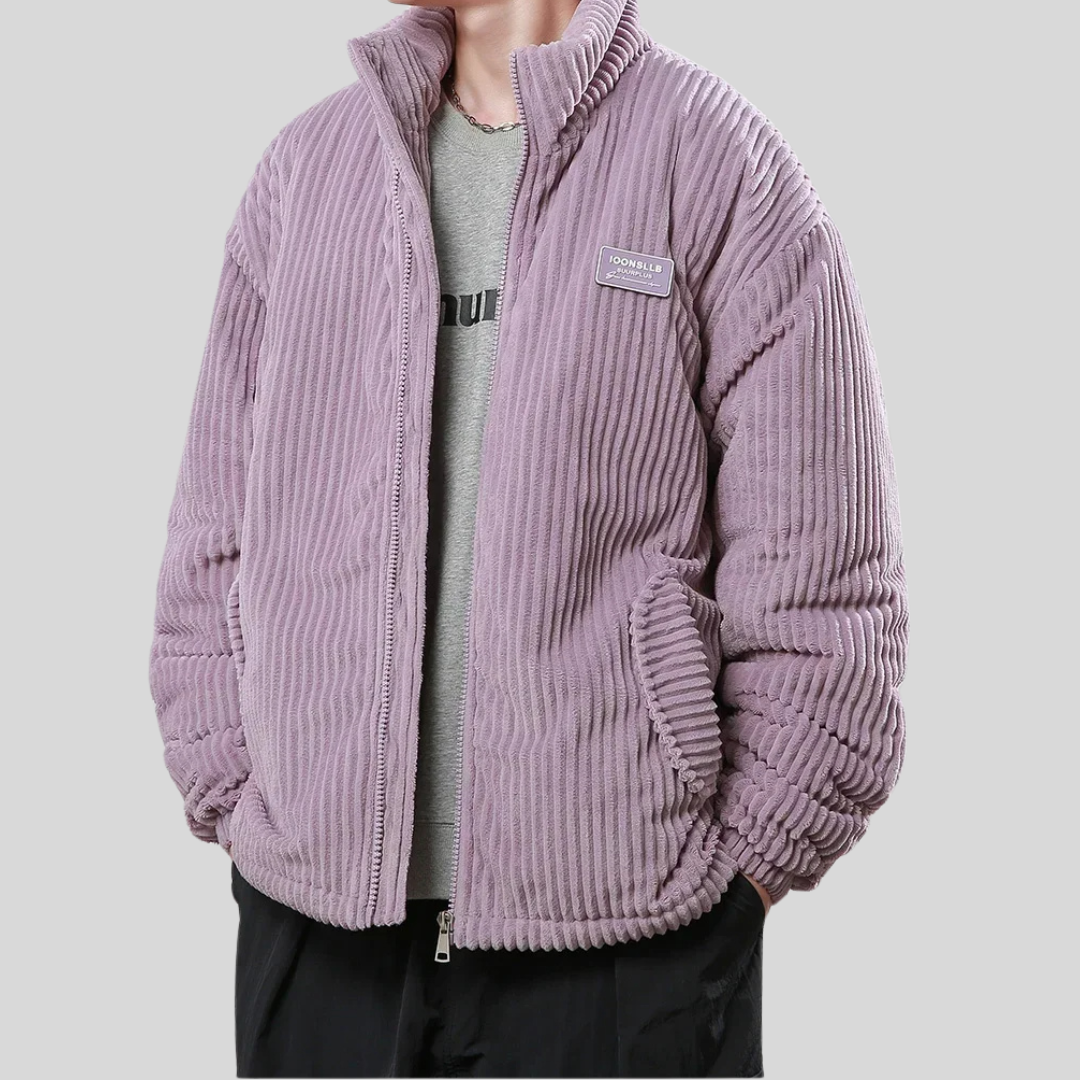 Veste Homme Hiver Chaude et Confortable à Col Montant
