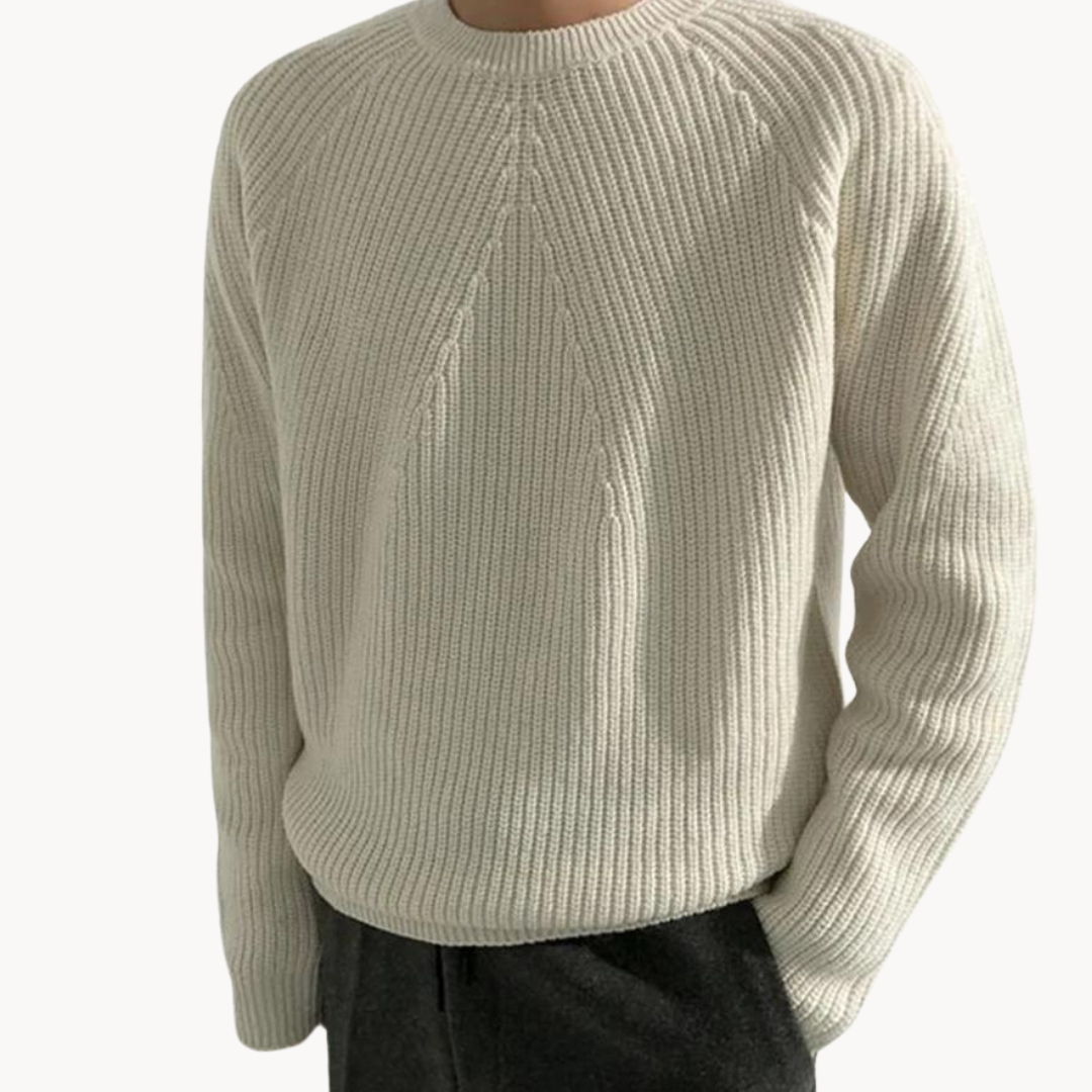 Pull Côtelé Classique pour Homme au Quotidien