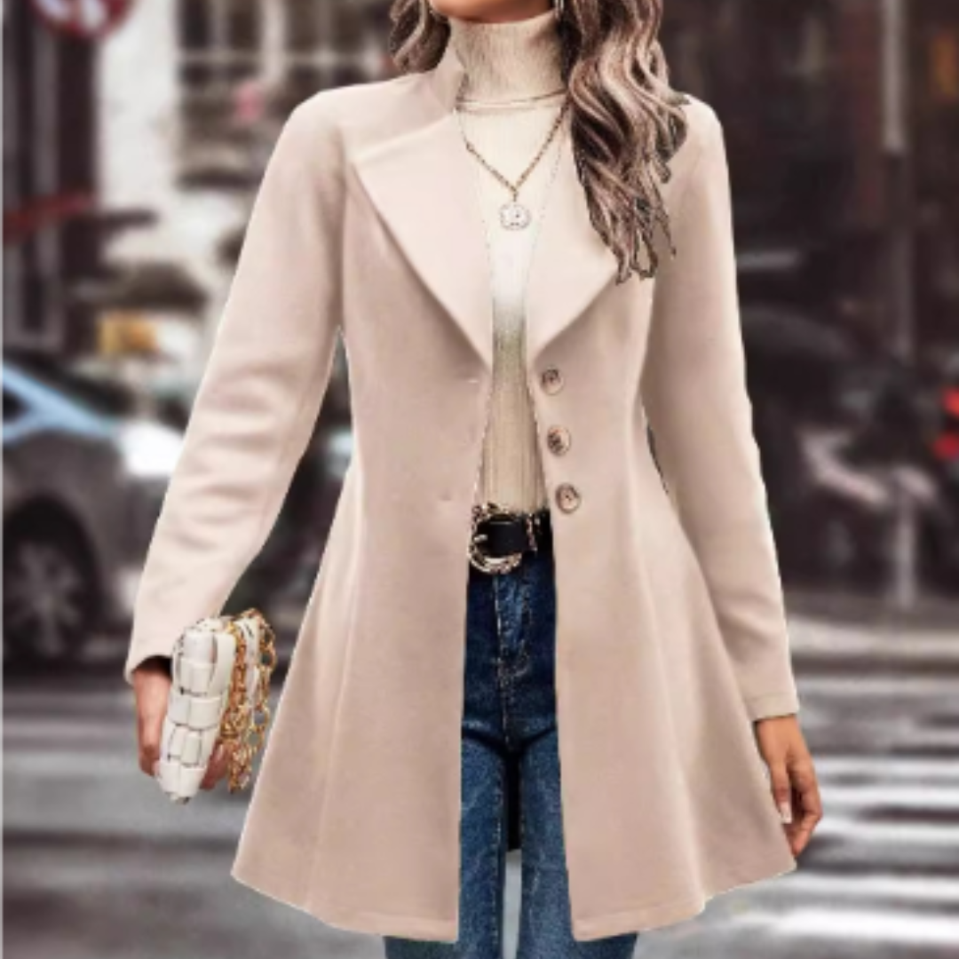 Veste Femme Longue Chic à Boutons