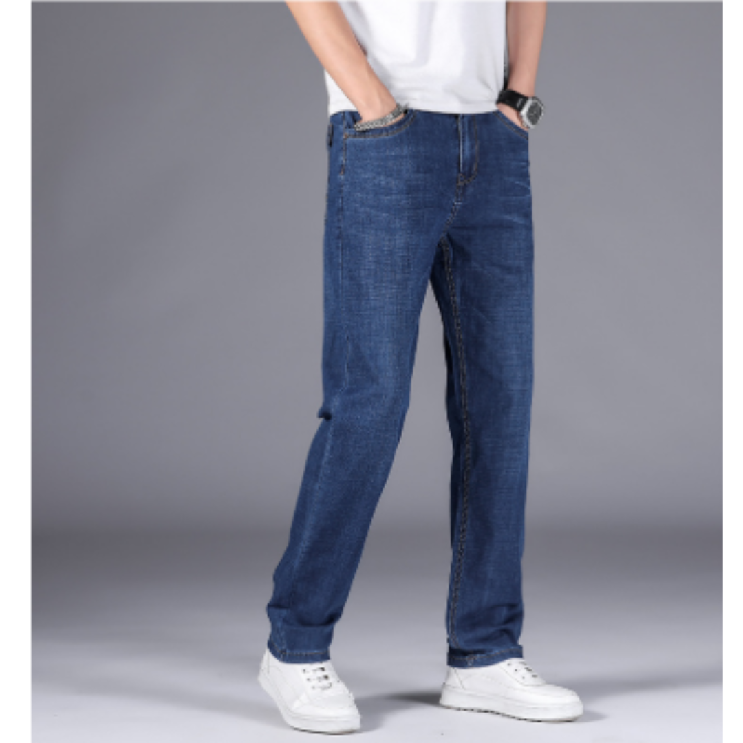 Jean Détente Noir Homme Confortable