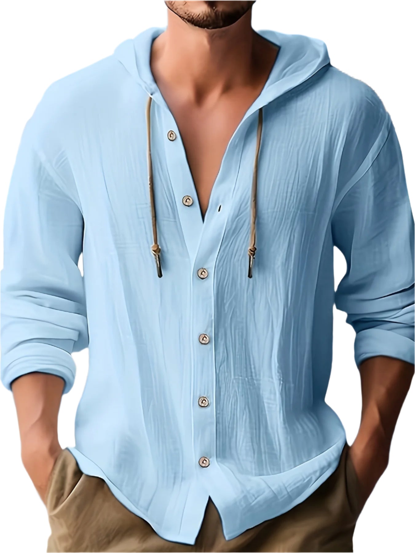 UrbanCoton™ – Chemise Coton Homme Manches Longues