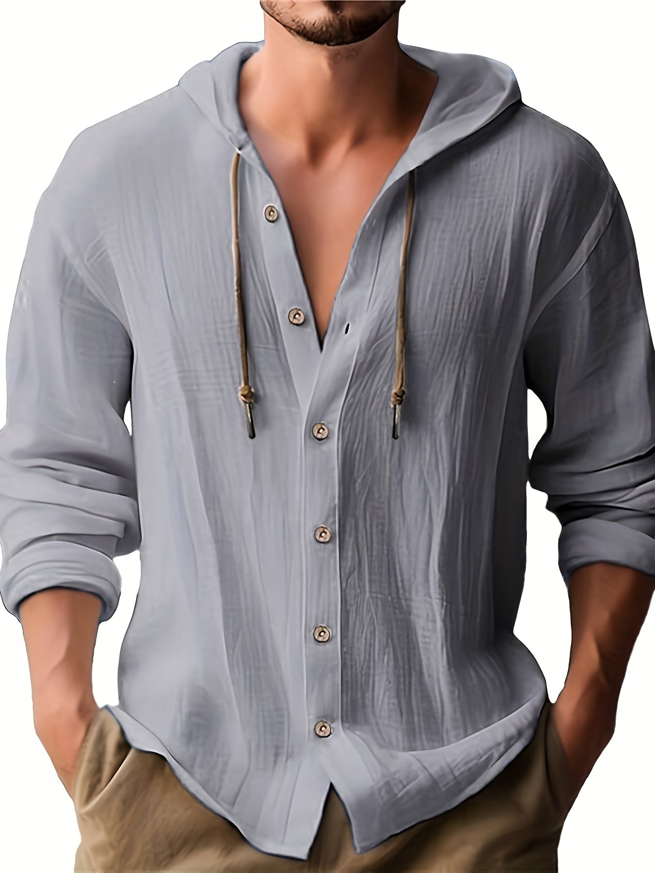 UrbanCoton™ – Chemise Coton Homme Manches Longues