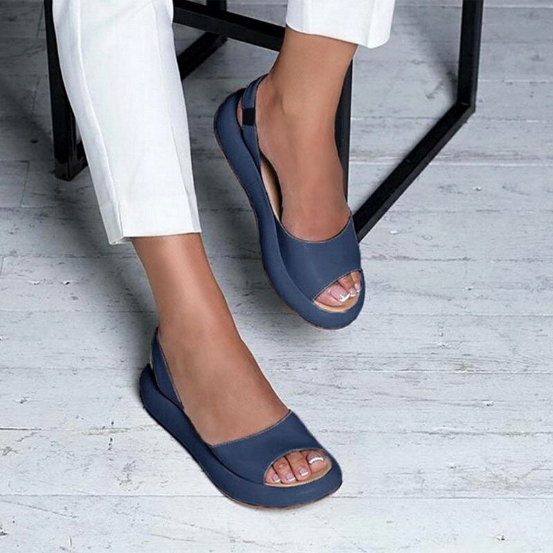 Sandales Femmes Plates à Bride Arrière Élégantes et Confortables