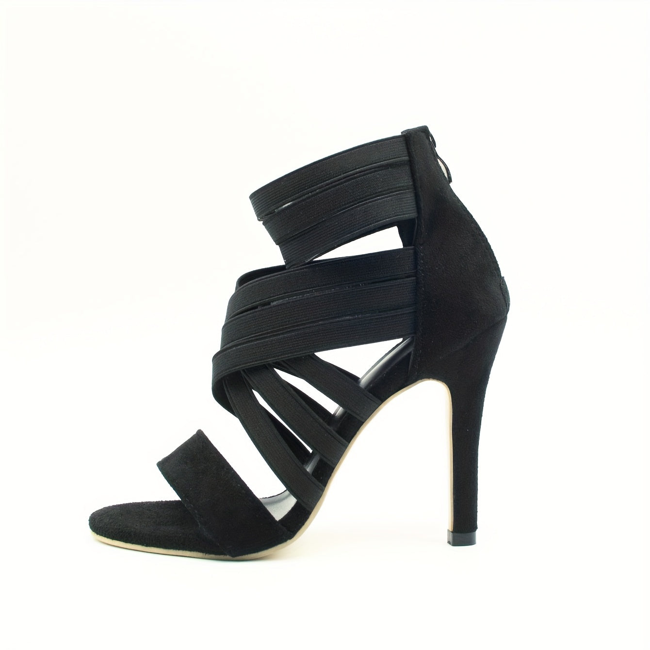 Valeria™ – Sandales Femme à Talon Aiguille Chic Bout Ouvert & Zip Été