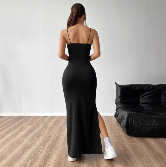 Valessia™ – Robe Longue Fendue Sans Manche Élégante et Sexy pour l’Été