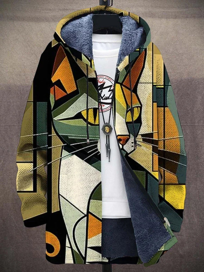 Veste streetwear à capuche zippée moderne
