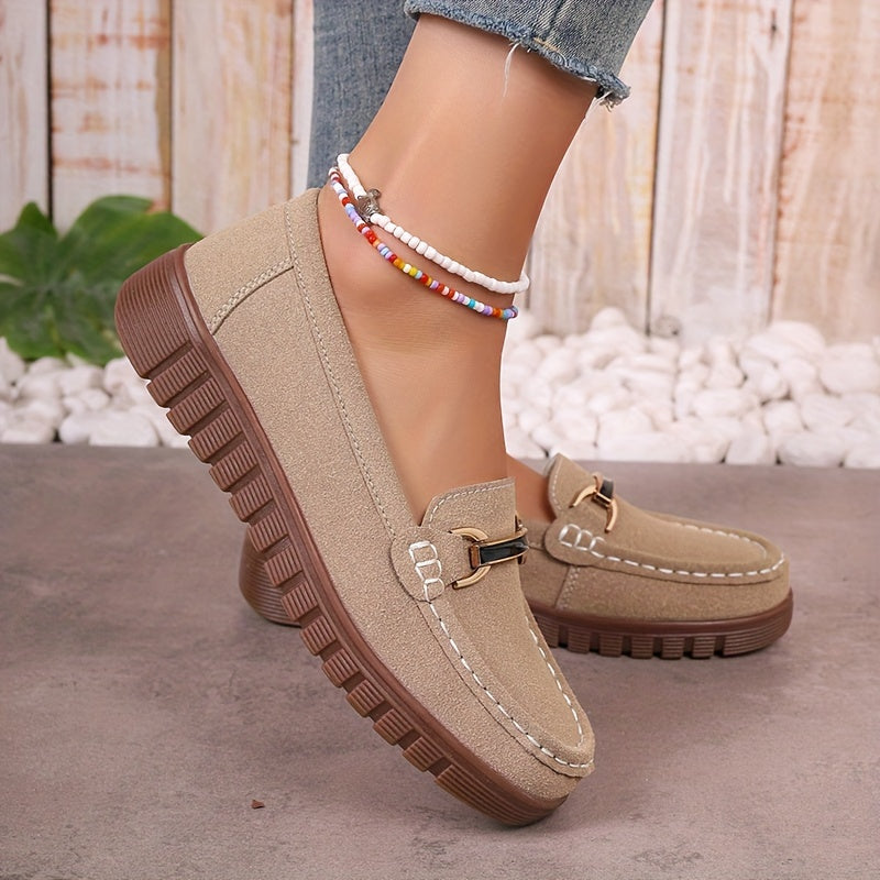Velienna™ – Mocassin Femme Élégant et Confortable avec Boucle Métallique